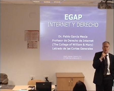 Pablo García Mexía, catedrático UNIR de Dereito e Goberno de internet. Primeira parte.  - Curso  Superior de Administración Electrónica